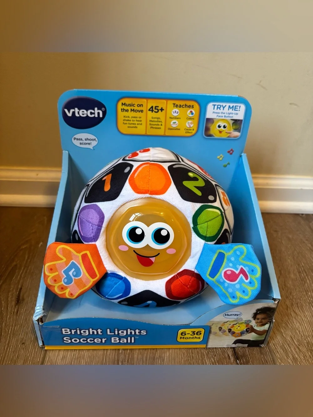 Vtech bright lights soccer ball NIB